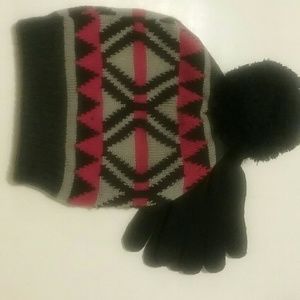 Winter cap with knit gloves, NorthCrest